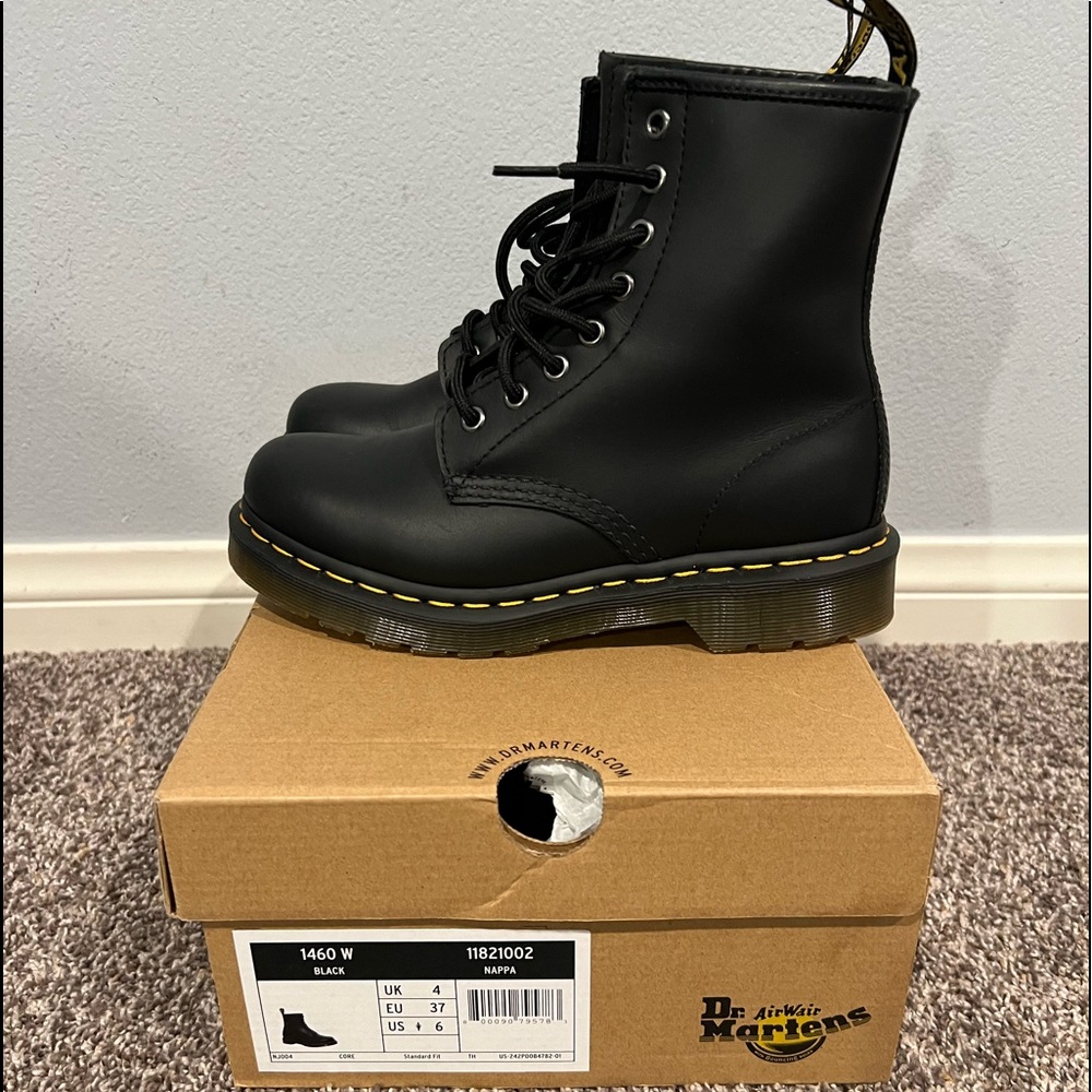 Black Doc Martens women size 6 brand new
